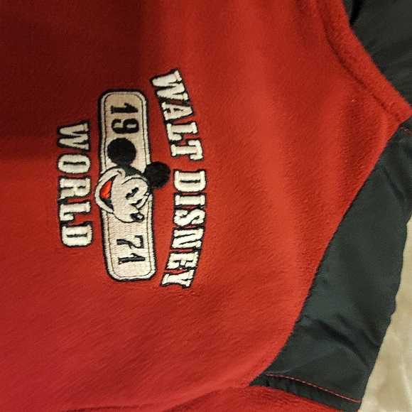 Walt Disney world fleece jacket size small red and black - Picture 2 of 5
